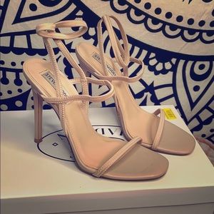 Nude ankle heels